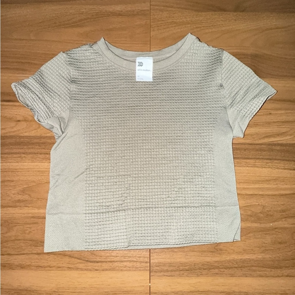 All in Motion Textured Short Sleeve Exercise Top